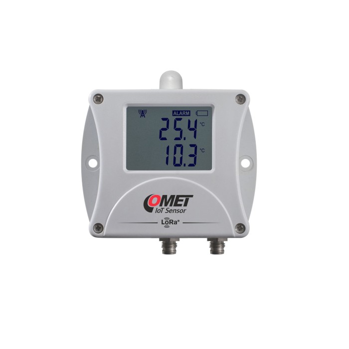 W0932 - Termometro wireless IoT a tre canali, rete LoRaWAN